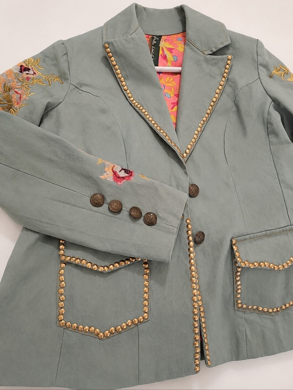 Aratta Women's Embellished Blazer – Size Large - Picture 7 of 7